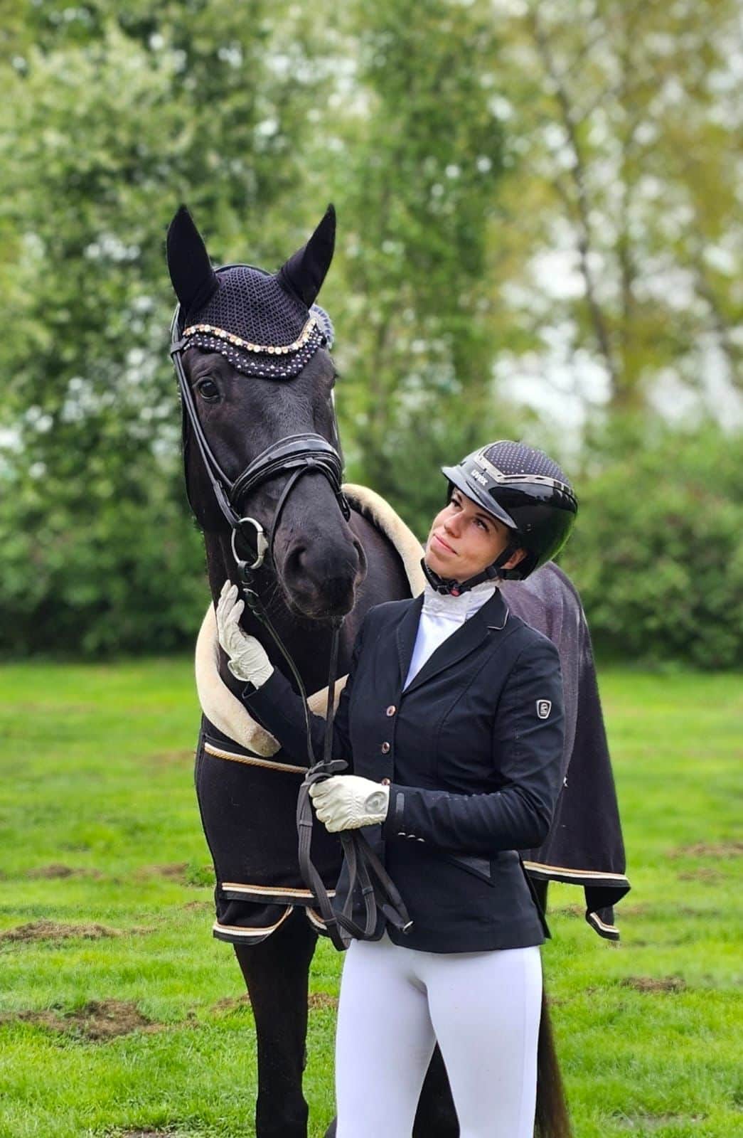 Hildegard places third in her first Dressurpferdeprüfung M